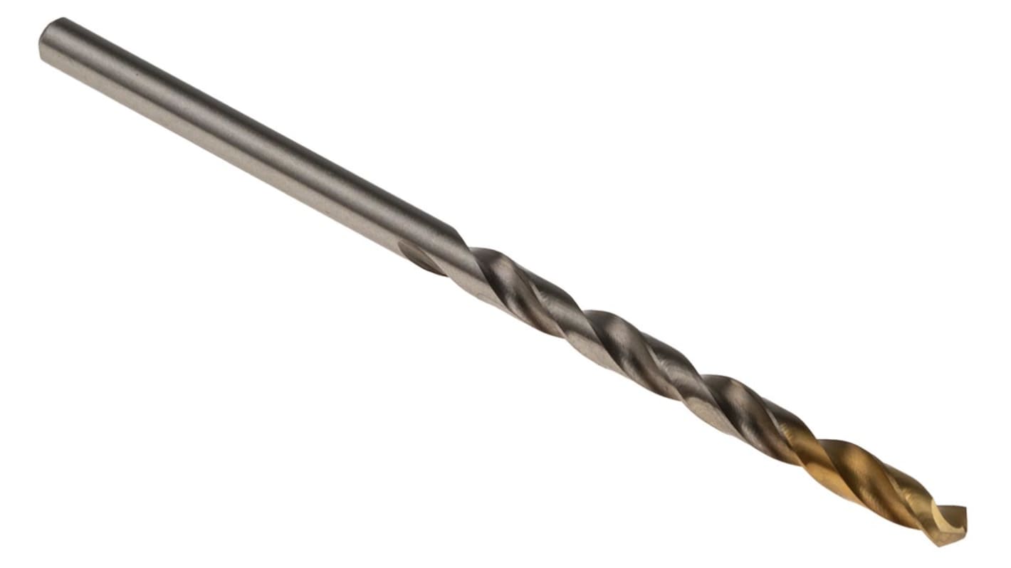 Dormer A002 Series HSS-TiN Twist Drill Bit, 3.4mm Diameter, 70 mm Overall