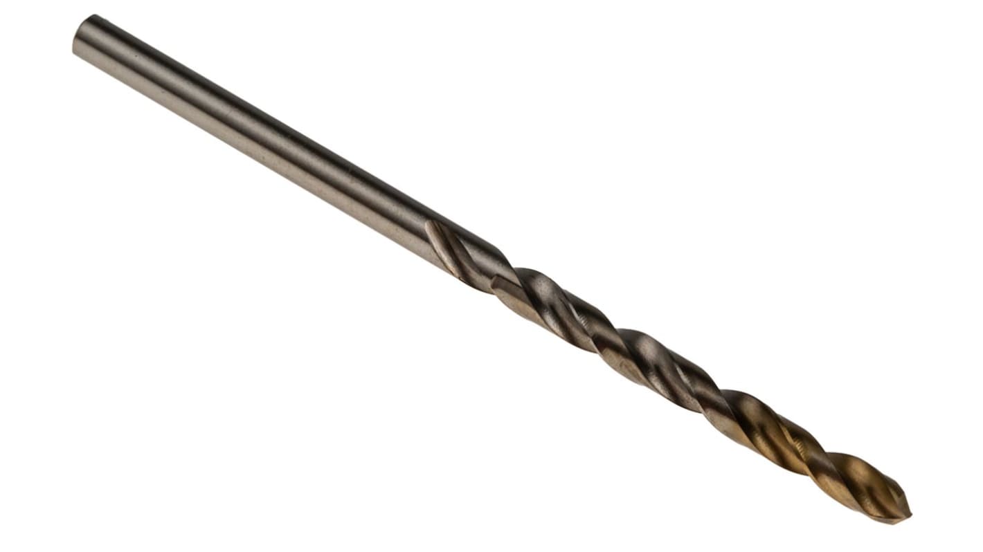 Dormer A002 Series HSS-TiN Twist Drill Bit, 3.2mm Diameter, 65 mm Overall