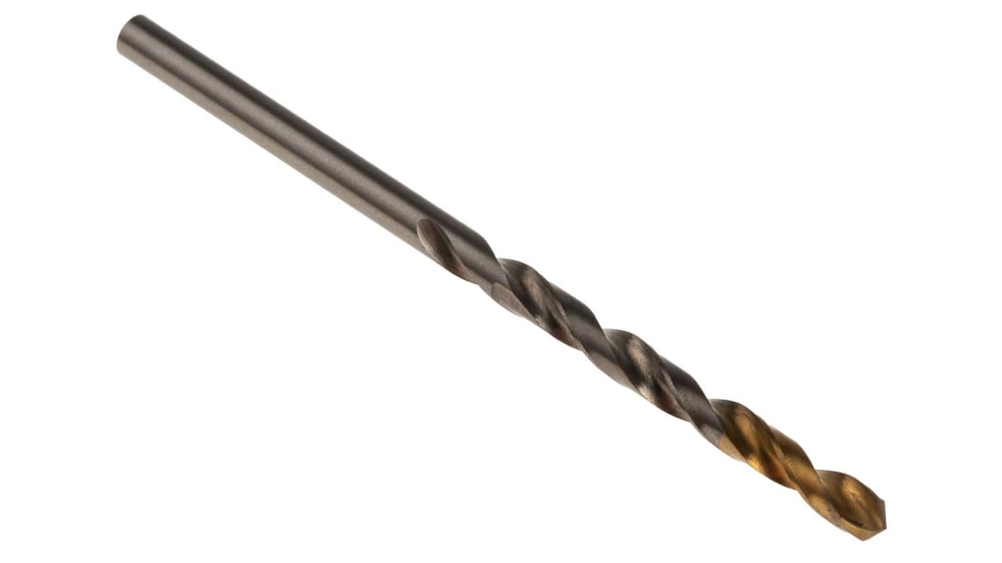 Dormer A002 Series HSS-TiN Twist Drill Bit, 3.5mm Diameter, 70 mm Overall