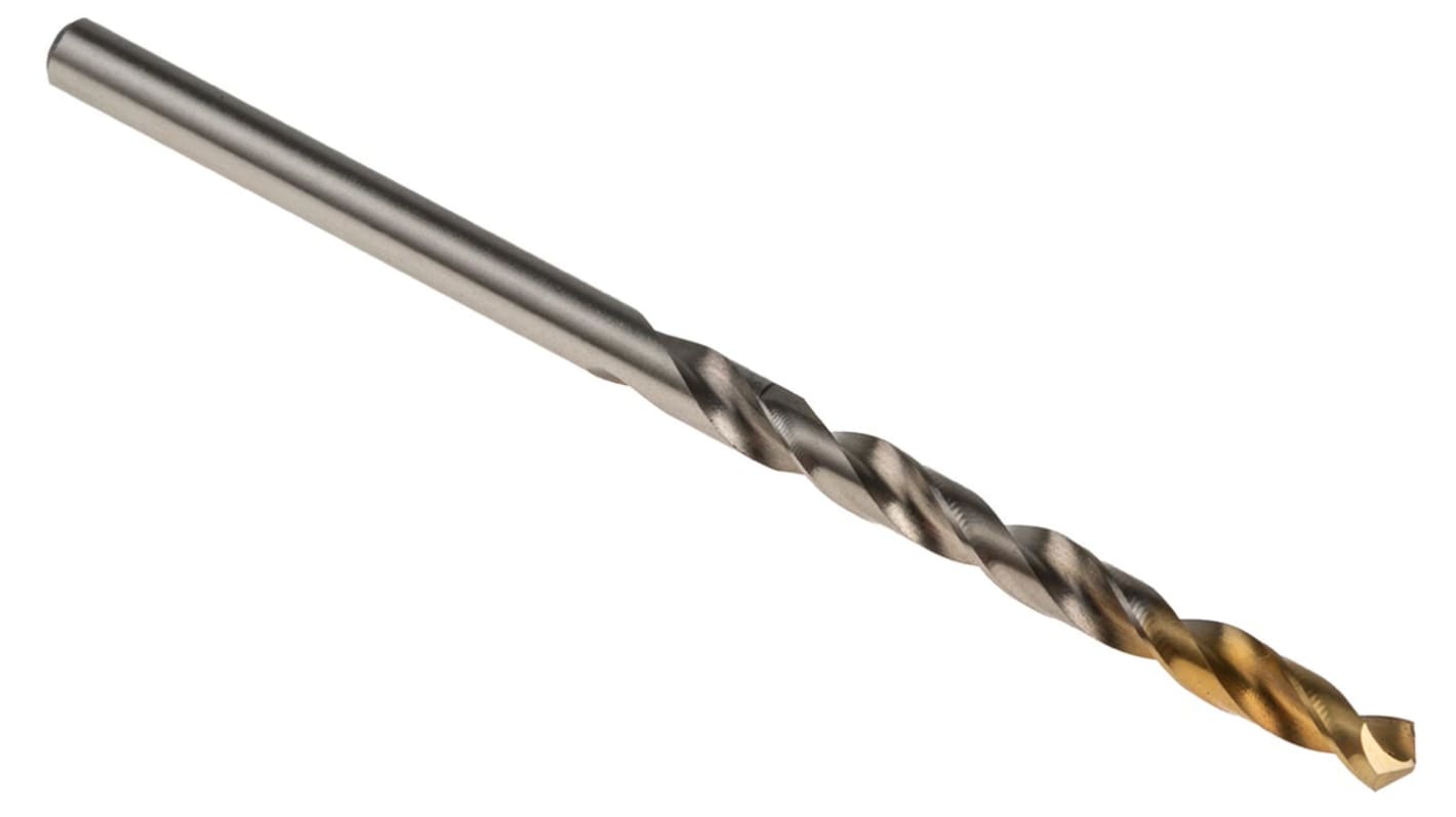 Dormer A002 Series HSS-TiN Twist Drill Bit, 3.6mm Diameter, 70 mm Overall