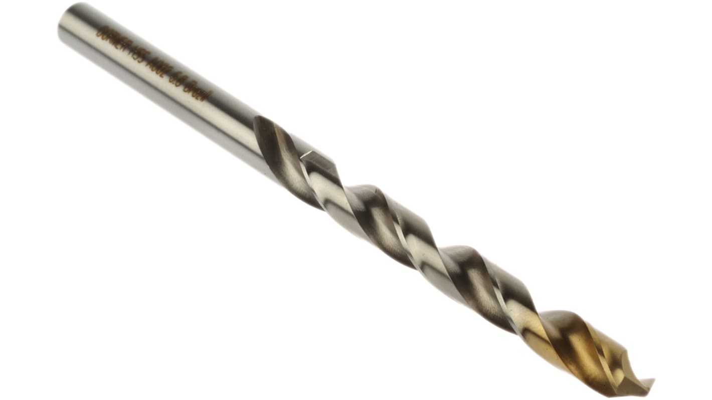 Dormer A002 Series HSS-TiN Twist Drill Bit, 6.8mm Diameter, 109 mm Overall