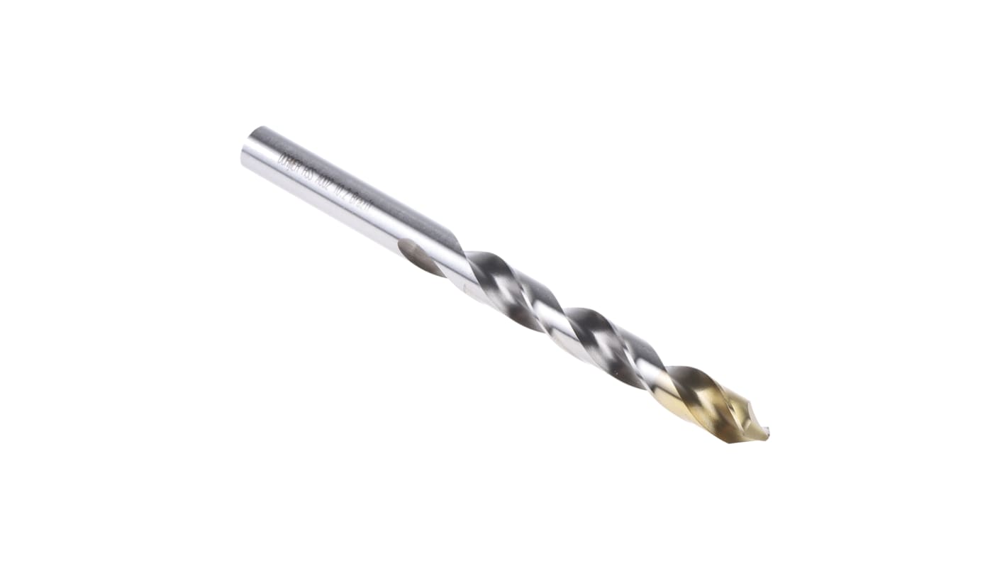 Dormer A002 Series HSS-TiN Twist Drill Bit for Steel, 10.2mm Diameter, 133 mm Overall