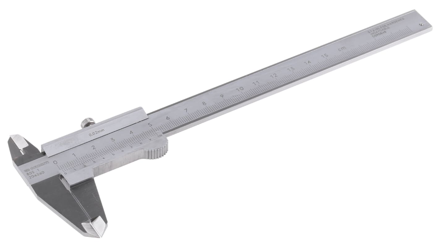 Facom 150mm, 6in Vernier Caliper Caliper 0.02 mm Resolution, Imperial, Metric With UKAS Calibration