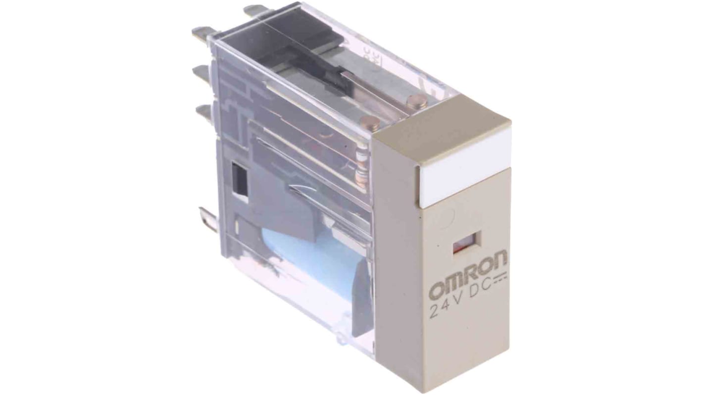 Omron Plug In Power Relay, 24V dc Coil, 5A Switching Current, DPDT