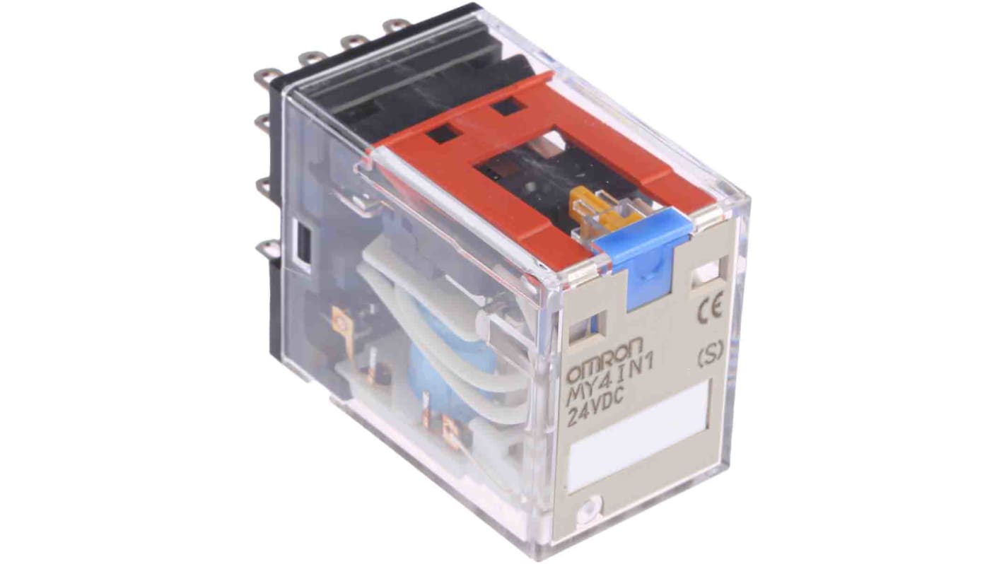 Omron Plug In Power Relay, 24V dc Coil, 5A Switching Current, 4PDT