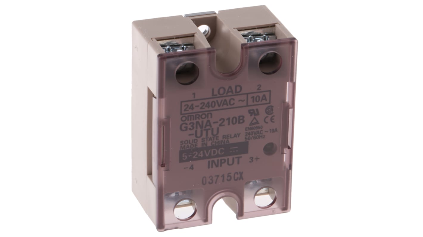 Omron G3NA DIN-Schienen Halbleiterrelais, 1-polig 240 V AC / 10 A