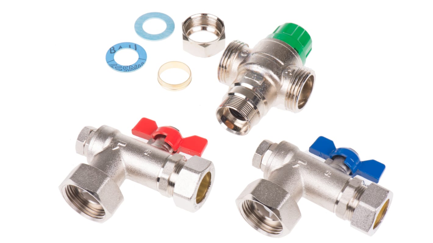 Valvola miscelatrice termostatica in Ottone Reliance Water Controls, 16 bar max, +38 → +46 °C, connessione 22 mm
