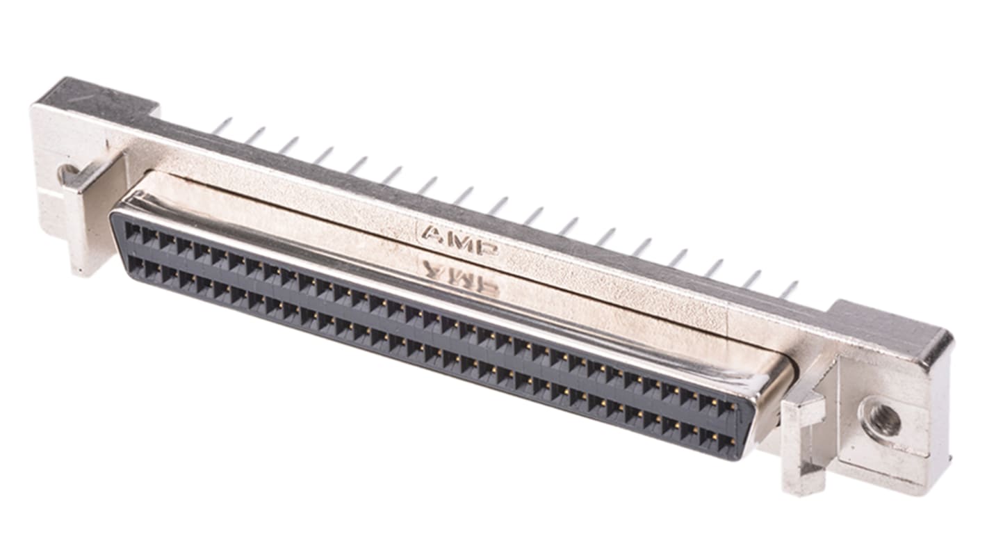 TE Connectivity Amplimite .050 III 68 Way D-sub Connector, 1.27mm Pitch, with Latchblocks