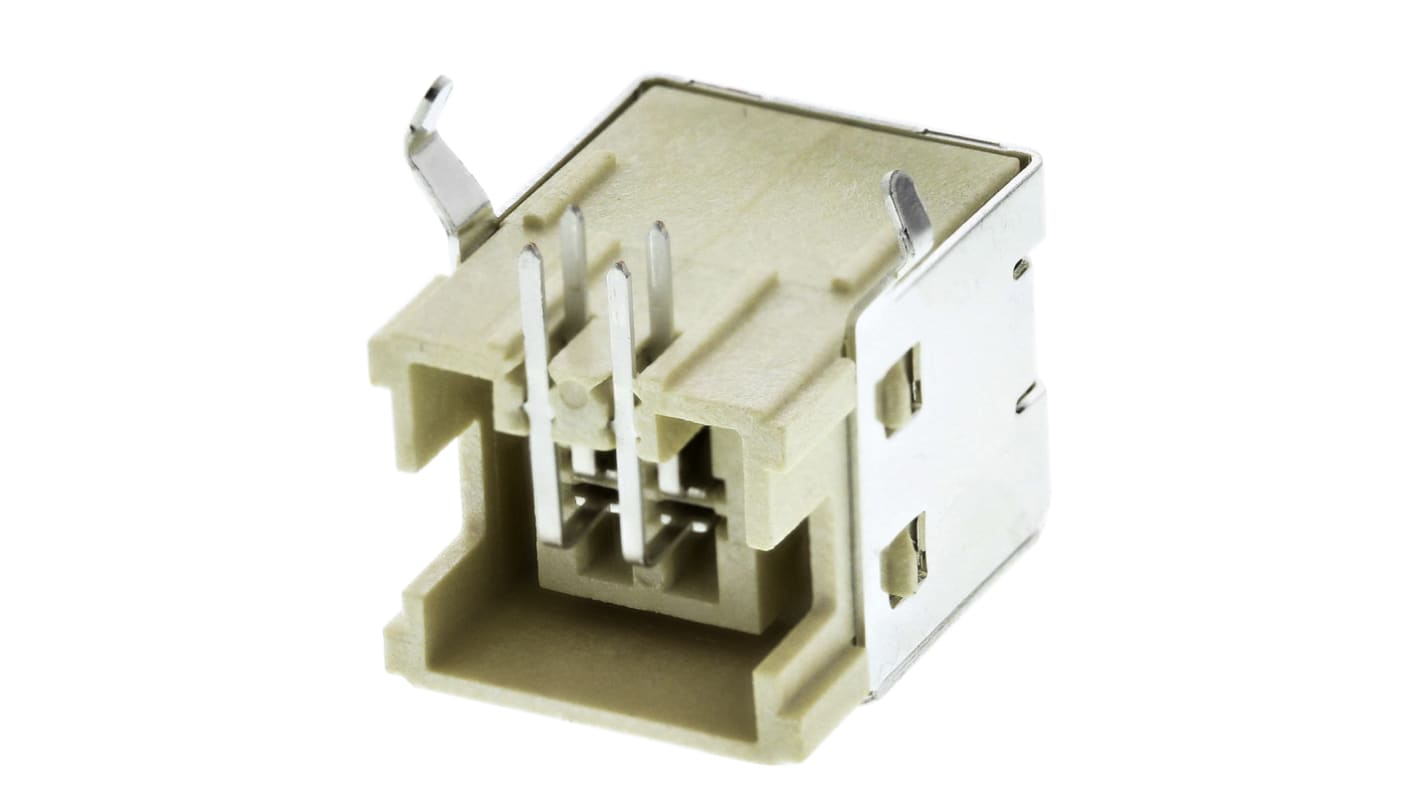 TE Connectivity Right Angle, PCB Mount, Through Hole, Socket Type B 2.0 USB Connector