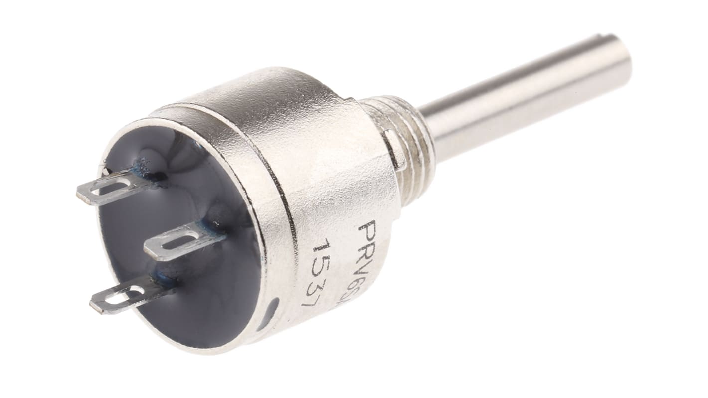 Vishay PRV6 10kΩ Rotary Potentiometer 1-Gang Panel Mount, PRV6SAABJYB25103KL