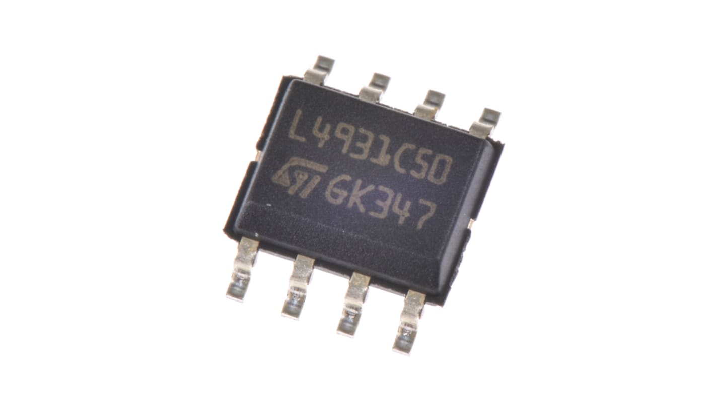 STMicroelectronics L4931CD50-TR, 1 Low Dropout Voltage, Voltage Regulator 250mA, 5.2 V 8-Pin, SOIC