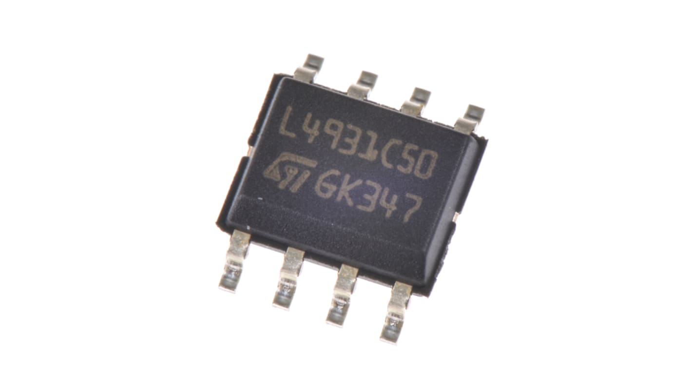 STMicroelectronics LDO稳压芯片, 5.2 V输出, 250mA最大输出, 单路输出, SOIC, 8针, 贴片安装, -40 °C→+125 °C