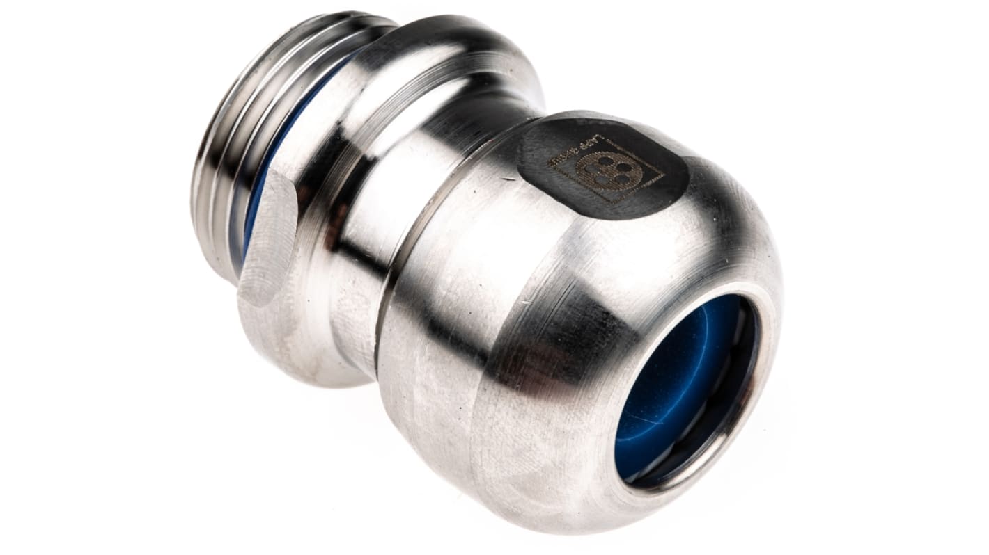 Lapp SKINTOP Series Metallic Stainless Steel Cable Gland, M20 Thread, 6mm min., 10mm max., IP69K