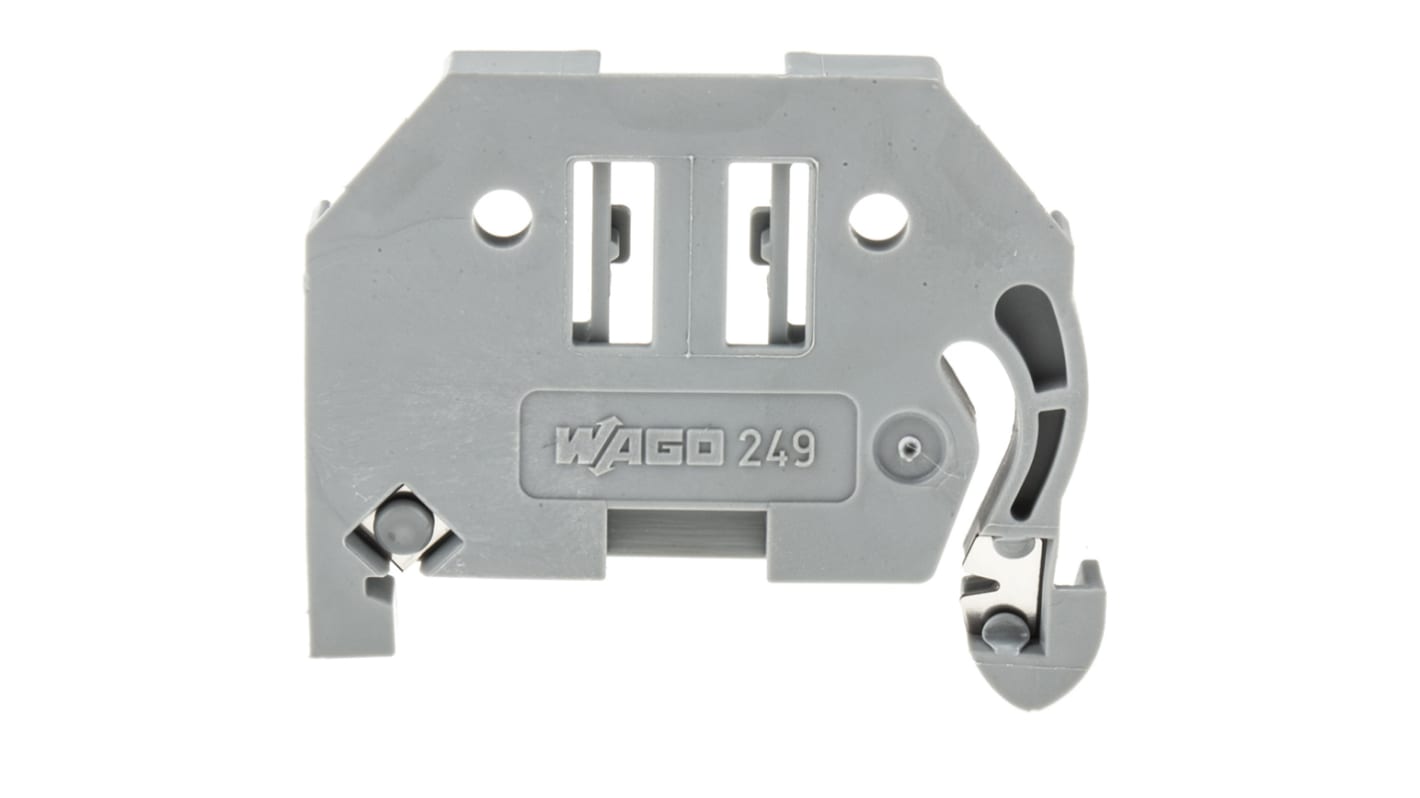 WAGO 249 Series End Stop for Use with DIN Rail 35