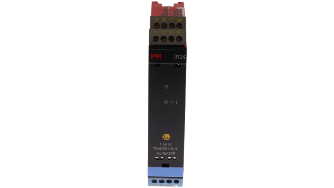 PR Electronics HART 透明转发器, 电流输入, 电流， 中继输出, 19.2 → 31.2V 直流