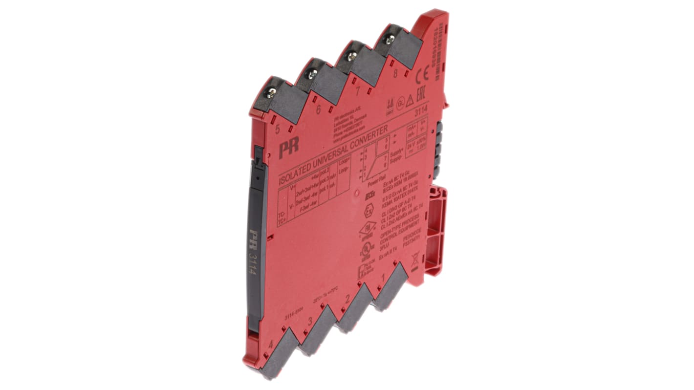 PR Electronics 3100 Series Isolated Universal Converter, Universal Input, Current, Voltage Output, 16.8 → 31.2V