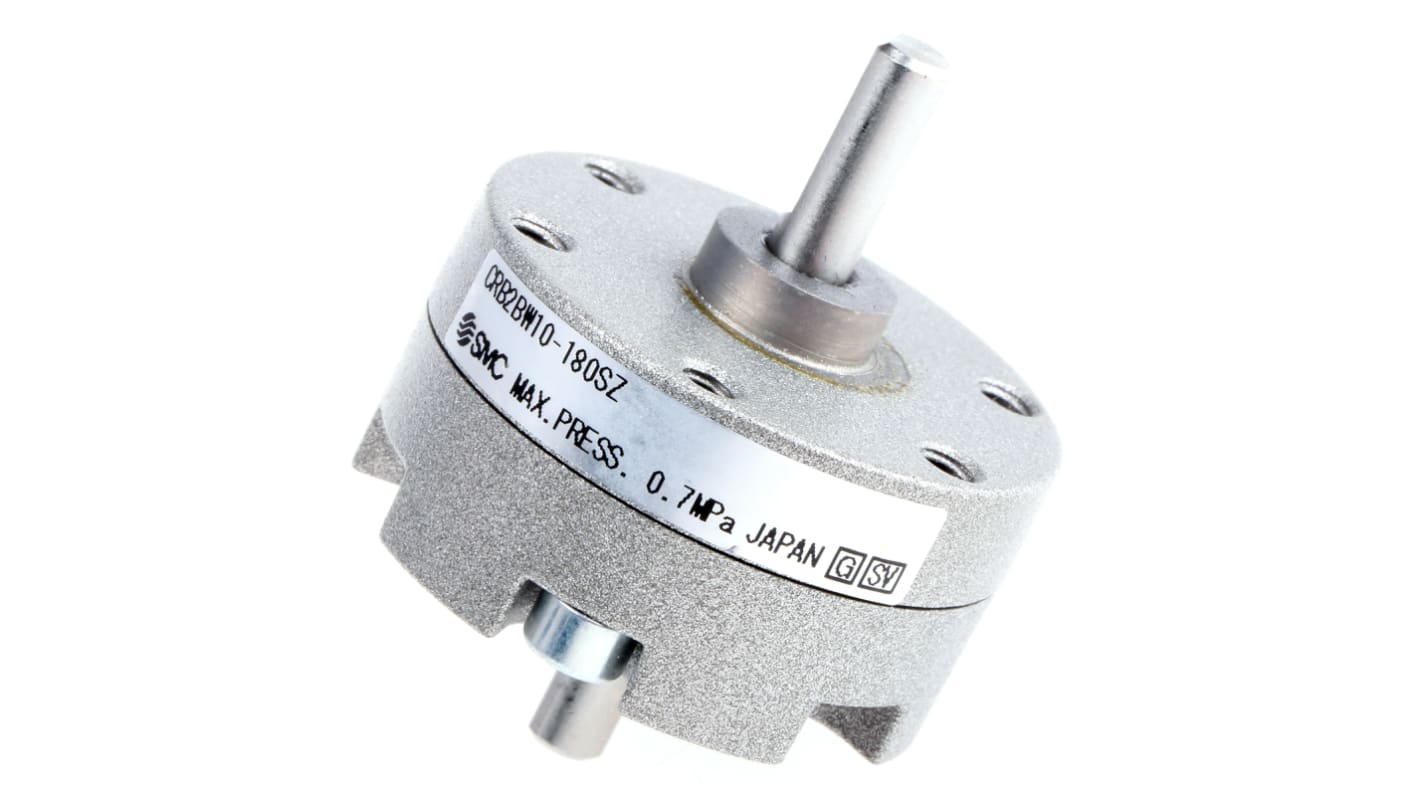 SMC CRB Series 0.7 MPa Double Action Pneumatic Rotary Actuator, 180° Rotary Angle, 10mm Bore