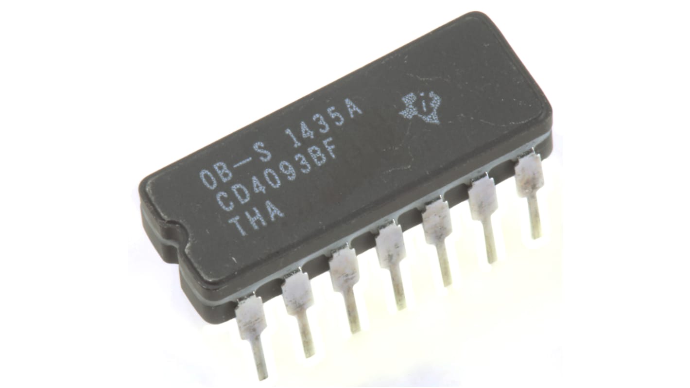 Porte logique Traversant Texas Instruments NAND Quadruple CDIP, 14 broches