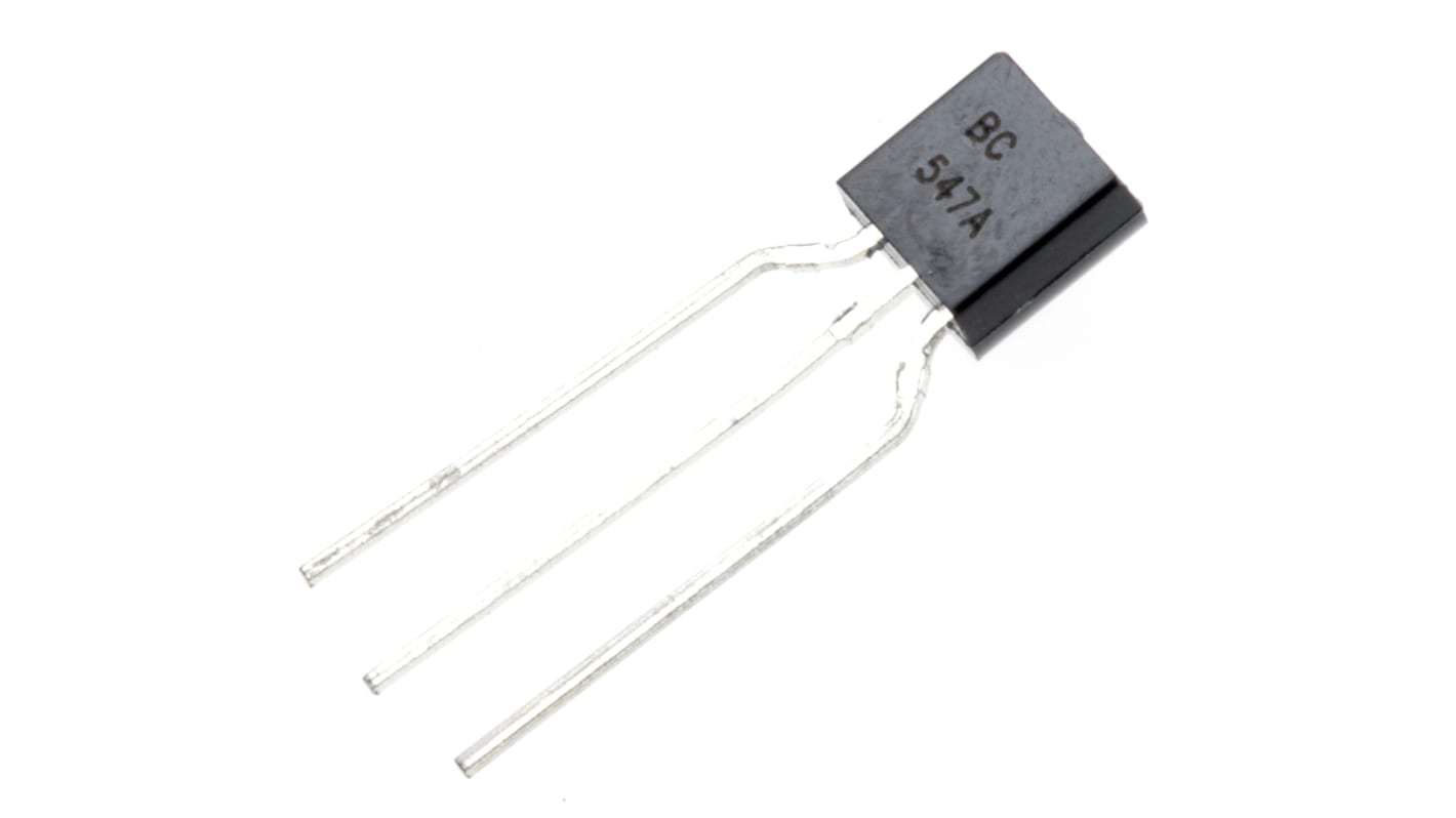 Taiwan Semiconductor BC547A A1 NPN Transistor, 100 mA, 45 V, 3-Pin TO-92