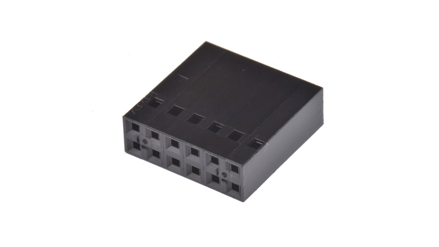 TE Connectivity, AMPMODU Short Point Female Connector Housing, 2.54mm Pitch, 12 Way, 2 Row