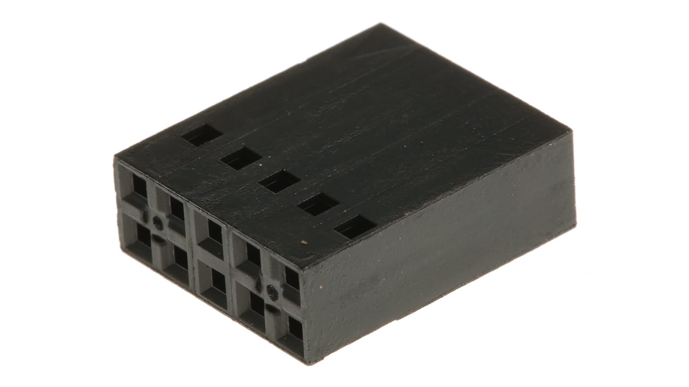 TE Connectivity, AMPMODU Short Point Female Connector Housing, 2.54mm Pitch, 10 Way, 2 Row