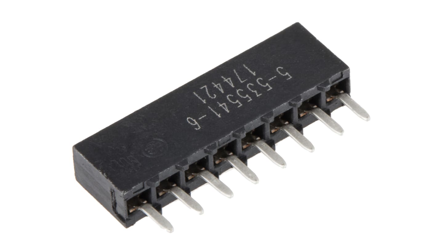 Gniazdo PCB 8 -pinowe raster: 2.54mm typu płytka – płytka Proste Przewlekany
