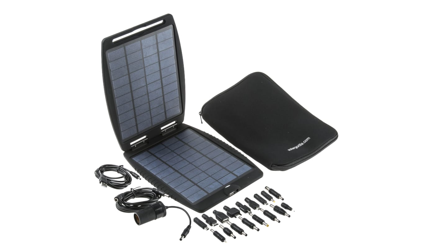 Przenośny składany panel słoneczny, numer: Solargorilla, do użytku z: iPod, Laptop, telefony komórkowe, odtwarzacz