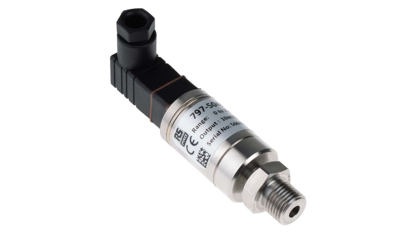 RS PRO Pressure Sensor, 0bar Min, 250bar Max, Voltage Output, Relative Reading