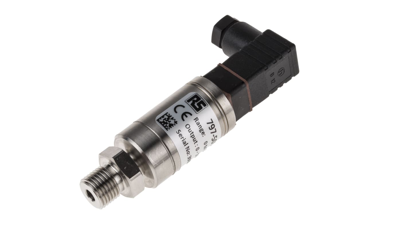 RS PRO Pressure Sensor, 0bar Min, 25bar Max, Voltage Output, Relative Reading