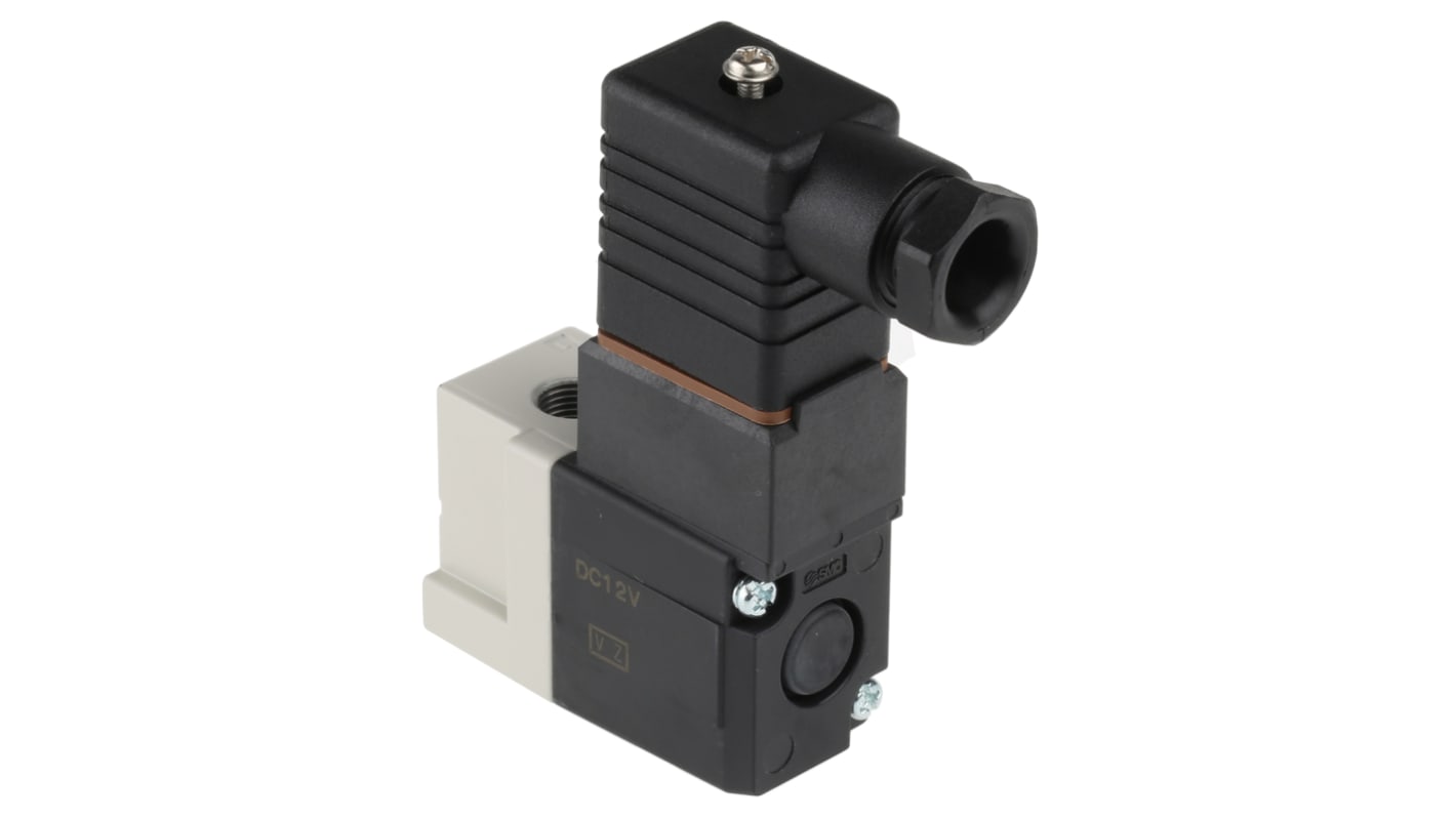 SMC 3/2 Pneumatic Solenoid Valve - Solenoid/Solenoid G 1/8 VT307 Series 12V dc
