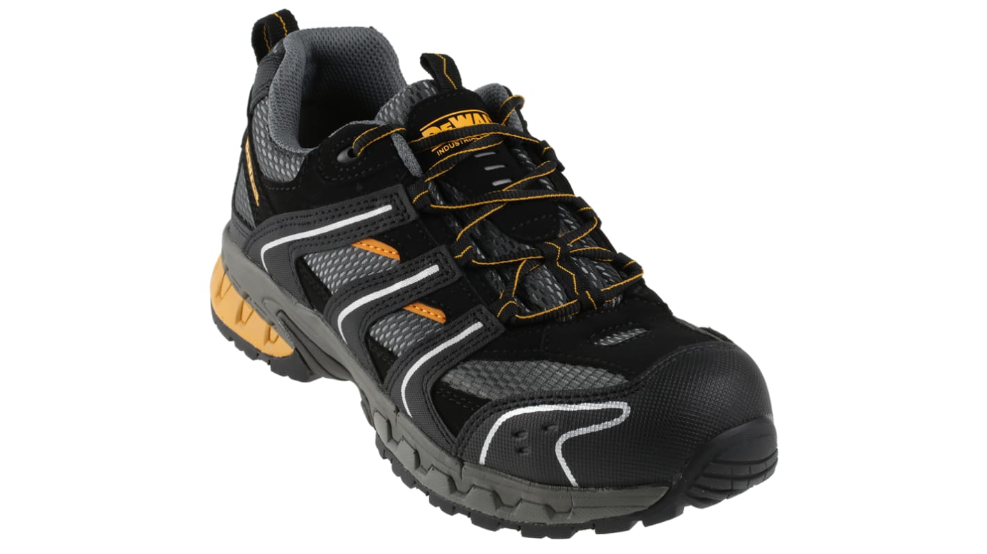 DeWALT Herren Sicherheitshalbschuhe Schwarz, mit Zehen-Schutzkappe EN 20345 SBP, Größe 43 / UK 9