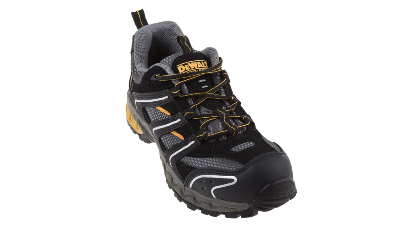 DeWALT Herren Sicherheitshalbschuhe Schwarz, mit Zehen-Schutzkappe EN 20345 SBP, Größe 44 / UK 10