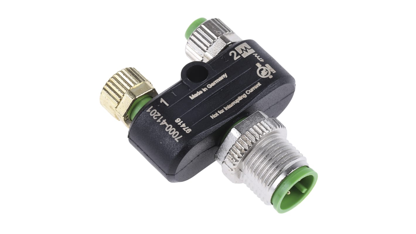 Murrelektronik Limited 7000 Rundsteckverbinder Adapter, 4.0A, IP65, IP67