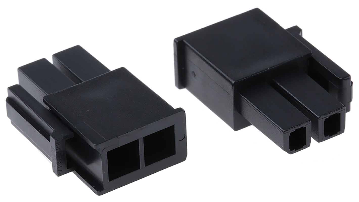 Molex, Mega-Fit Male Connector Housing, 5.7mm Pitch, 2 Way, 2 Row