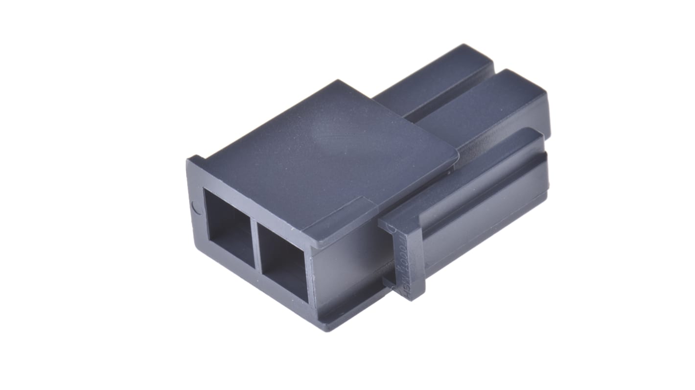 Molex, Mega-Fit Male Connector Housing, 5.7mm Pitch, 2 Way, 2 Row