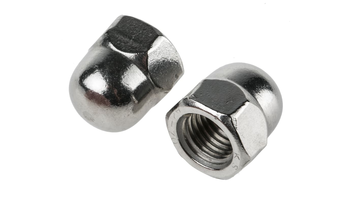 RS PRO Stainless Steel Dome Nut, DIN 1587, M16