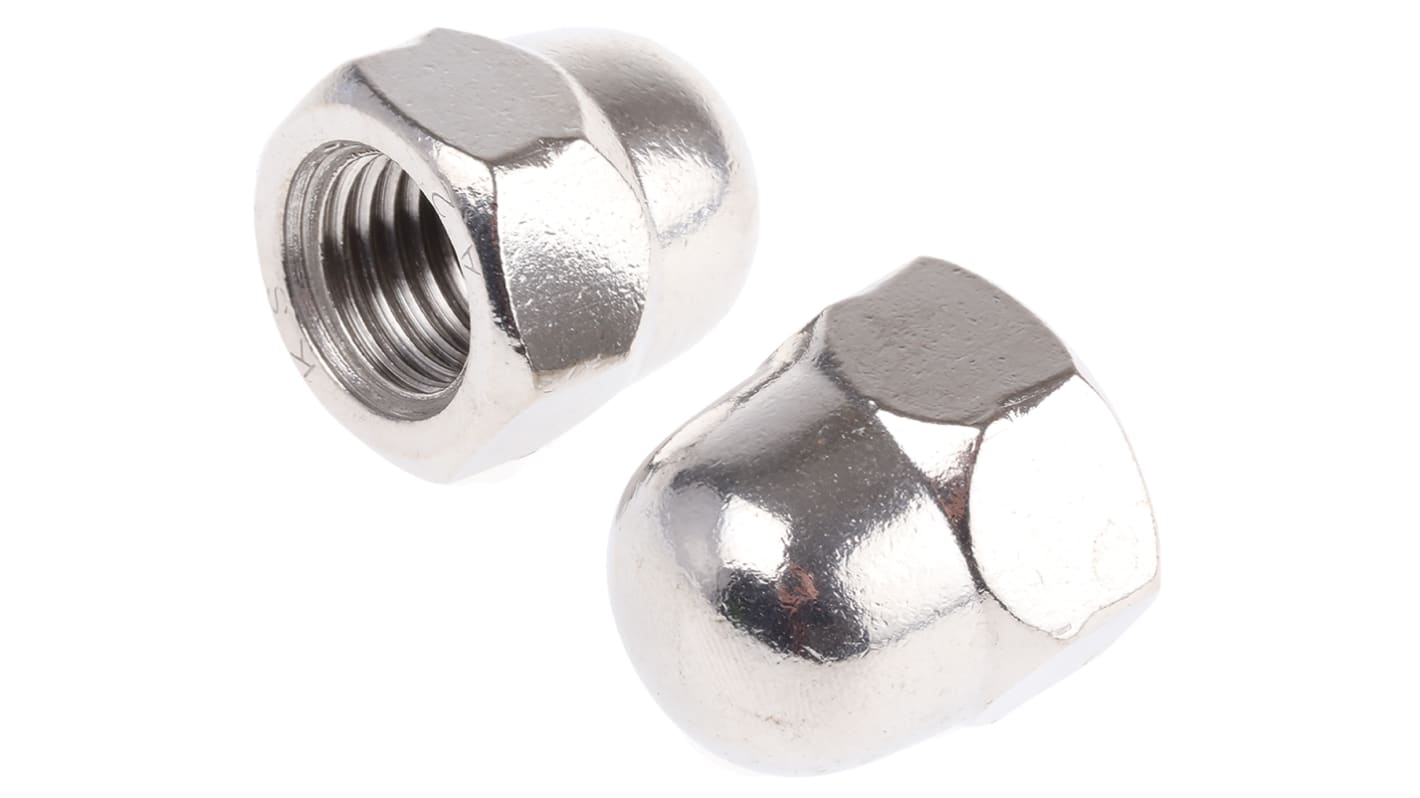 RS PRO Stainless Steel Dome Nut, DIN 1587, M20