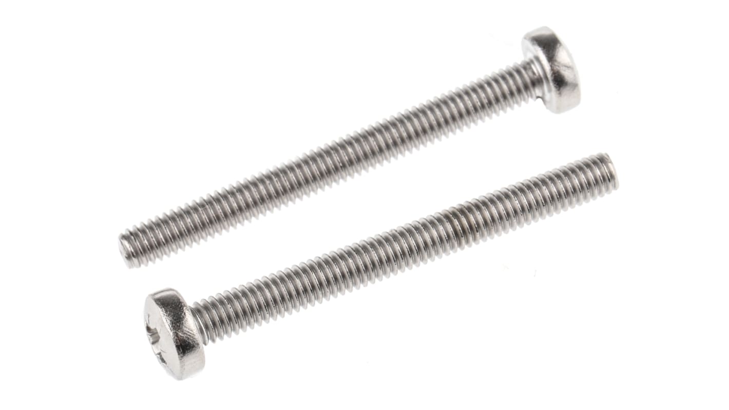 Śruby maszynowe M4 łeb z łbem walcowym soczewkowym Stal nierdzewna długość 40.0mm skok 0.70mm