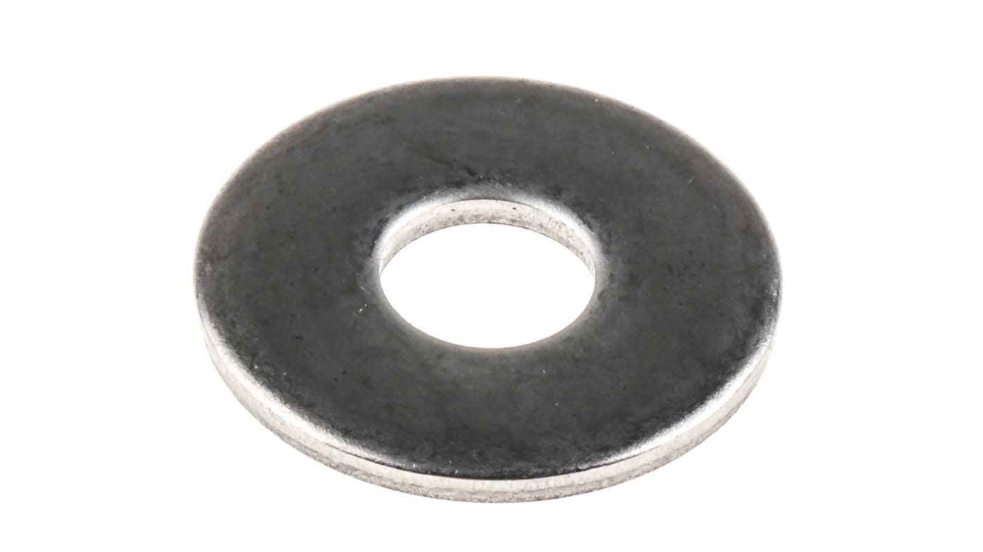 RS PRO Unterlegscheiben für M8 Schrauben Glatt A2 304 Flach-, 2.0mm x 8.40mm x 24.0mm, Edelstahl