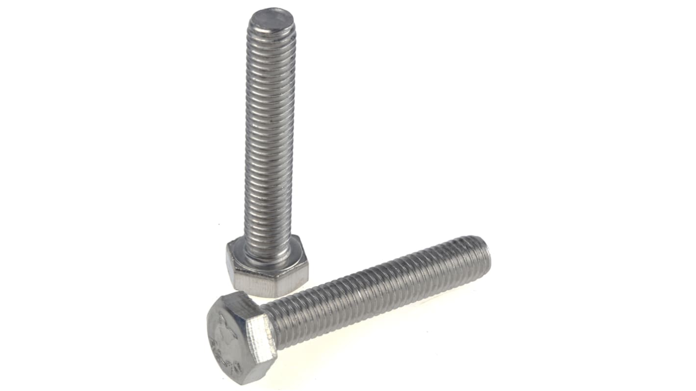 Vite metrica RS PRO in Acciaio inox, M8 x 45.0mm