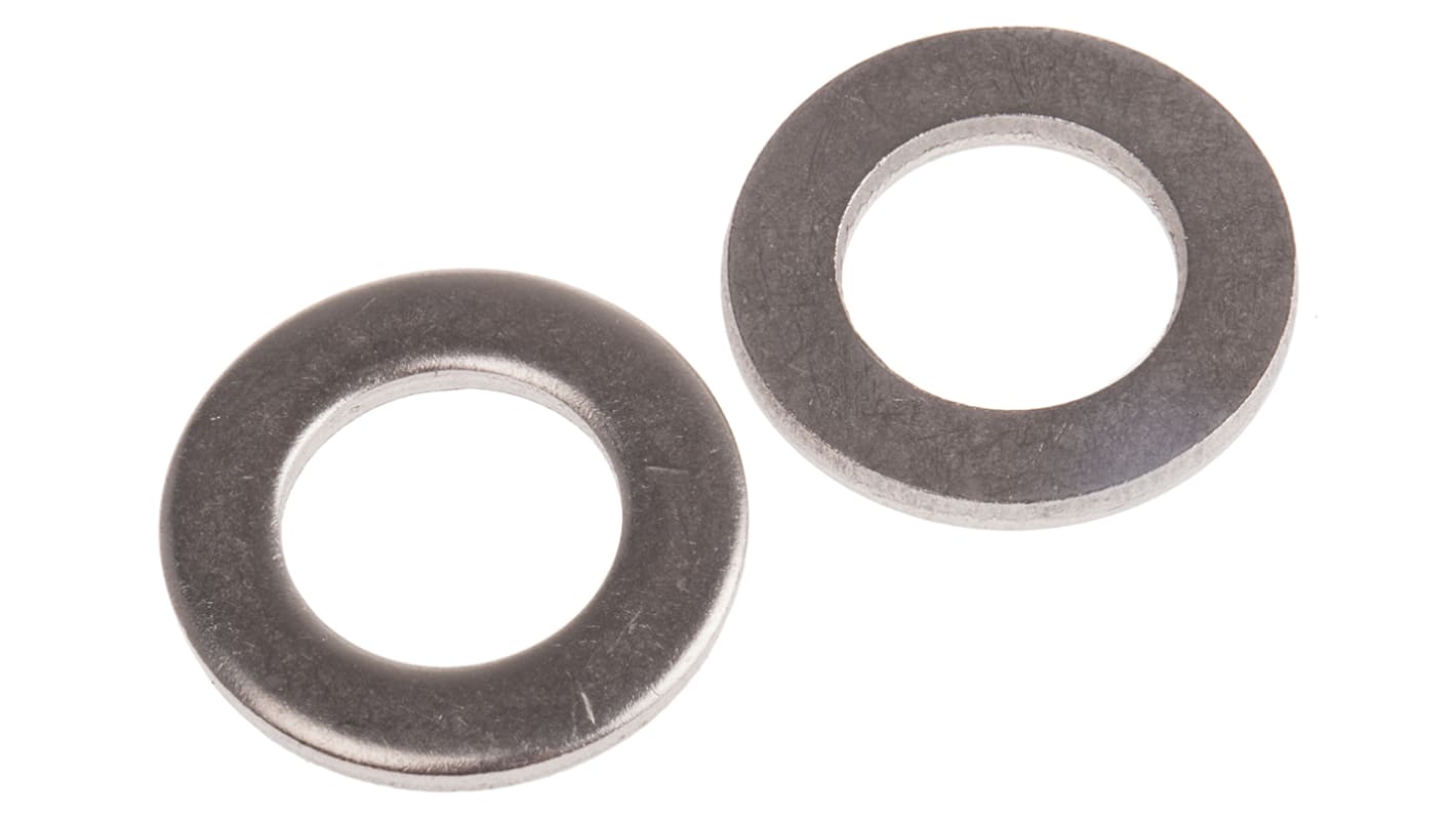 RS PRO A4 316 Stainless Steel Plain Washers, M16, DIN 125A