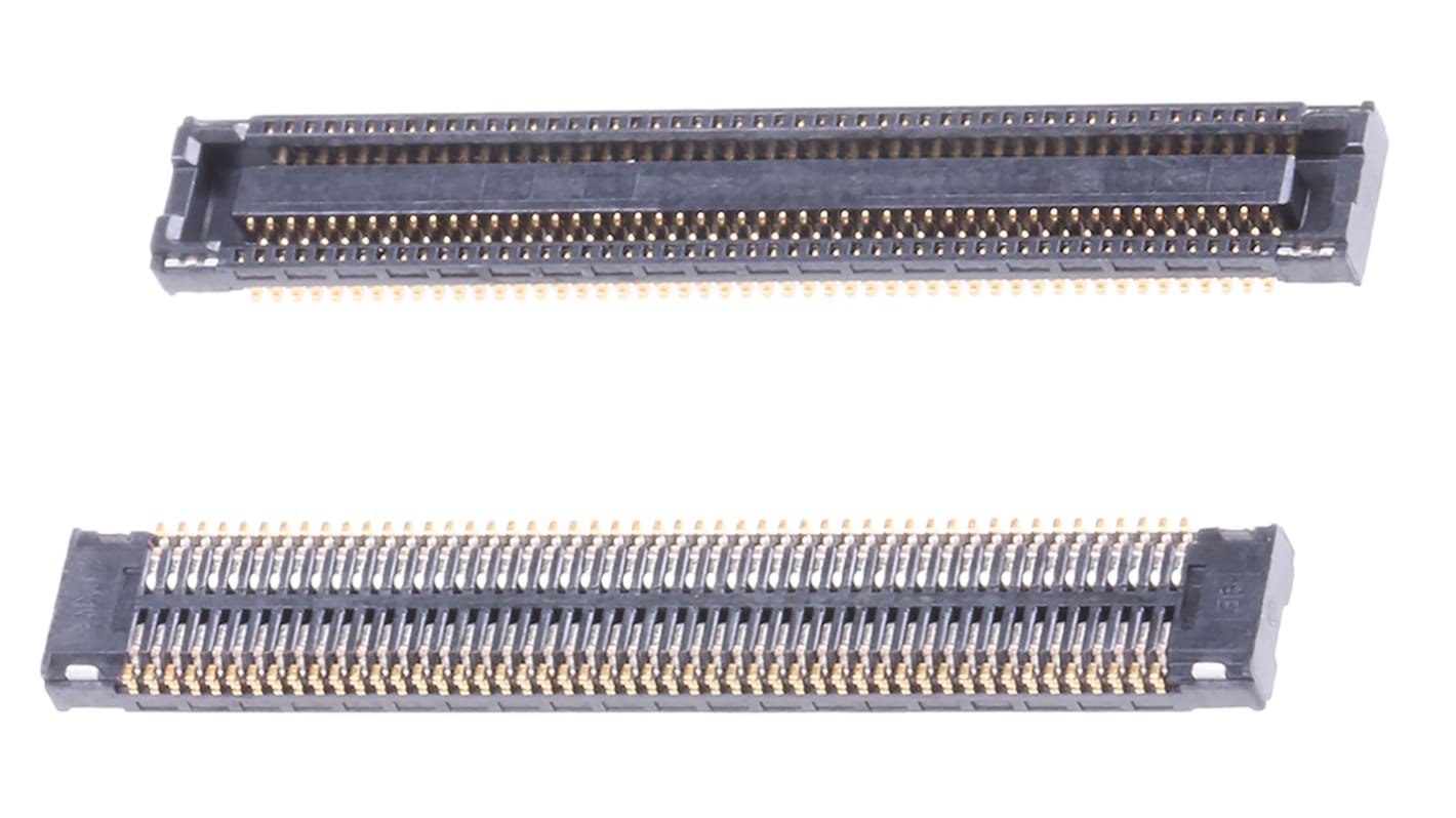 Molex 100p双排排母 直向板对板, 0.4mm间距, SMT安装, 50 V, 300mA, SlimStack系列