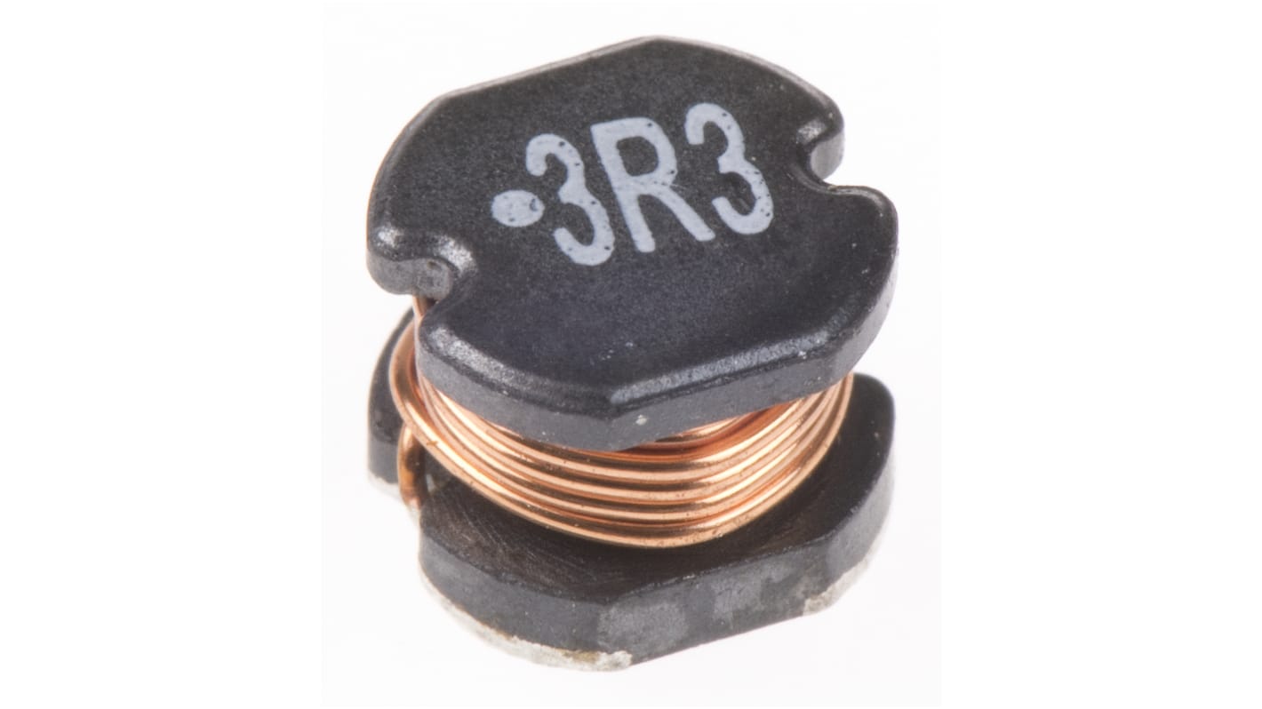 Wurth, WE-PD2, 5848 Unshielded Wire-wound SMD Inductor 3.3 μH ±20% Unshielded 4A Idc