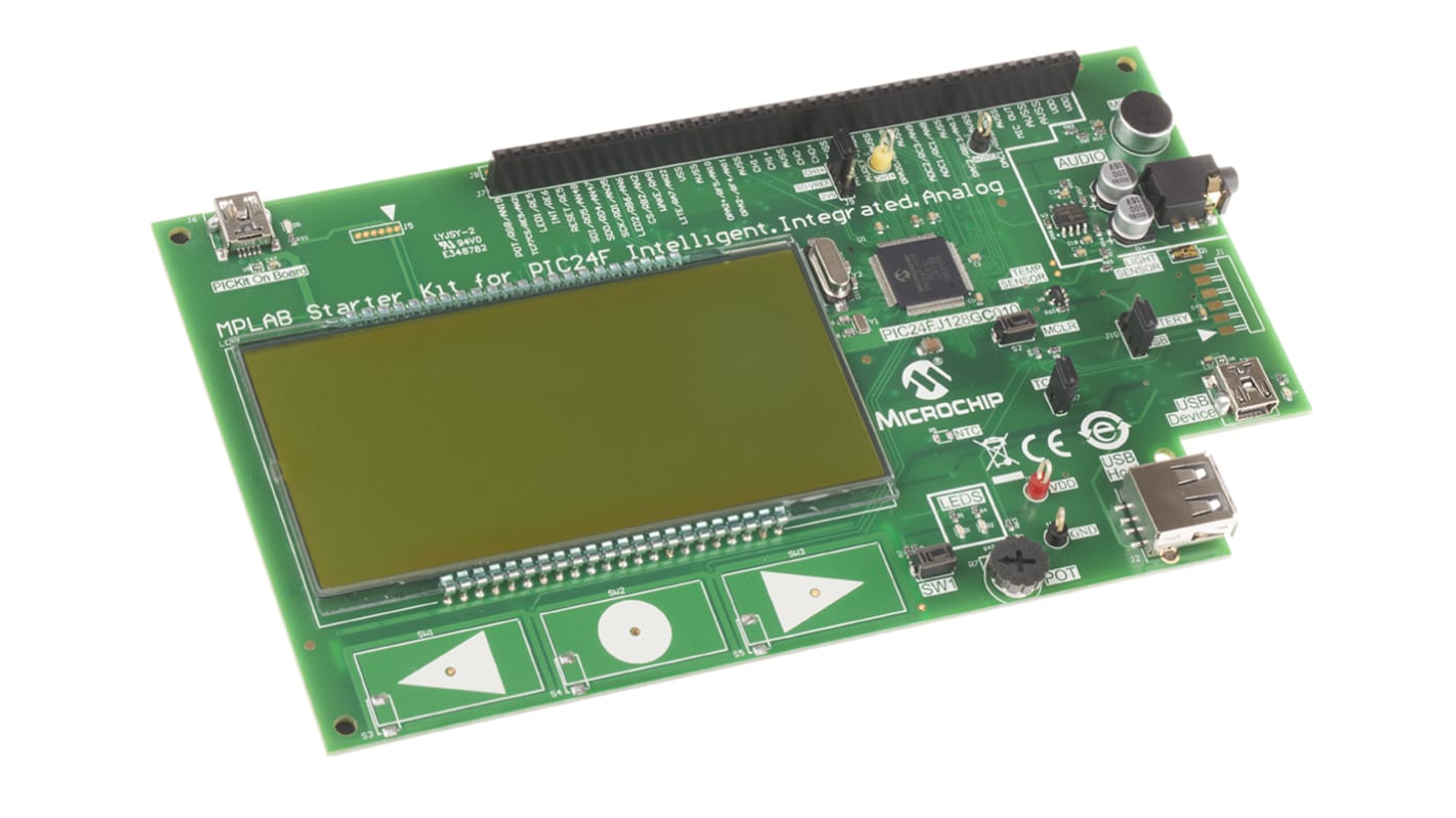 Microchip DM240015, MPLAB Development Kit for PIC24F Analogue Board