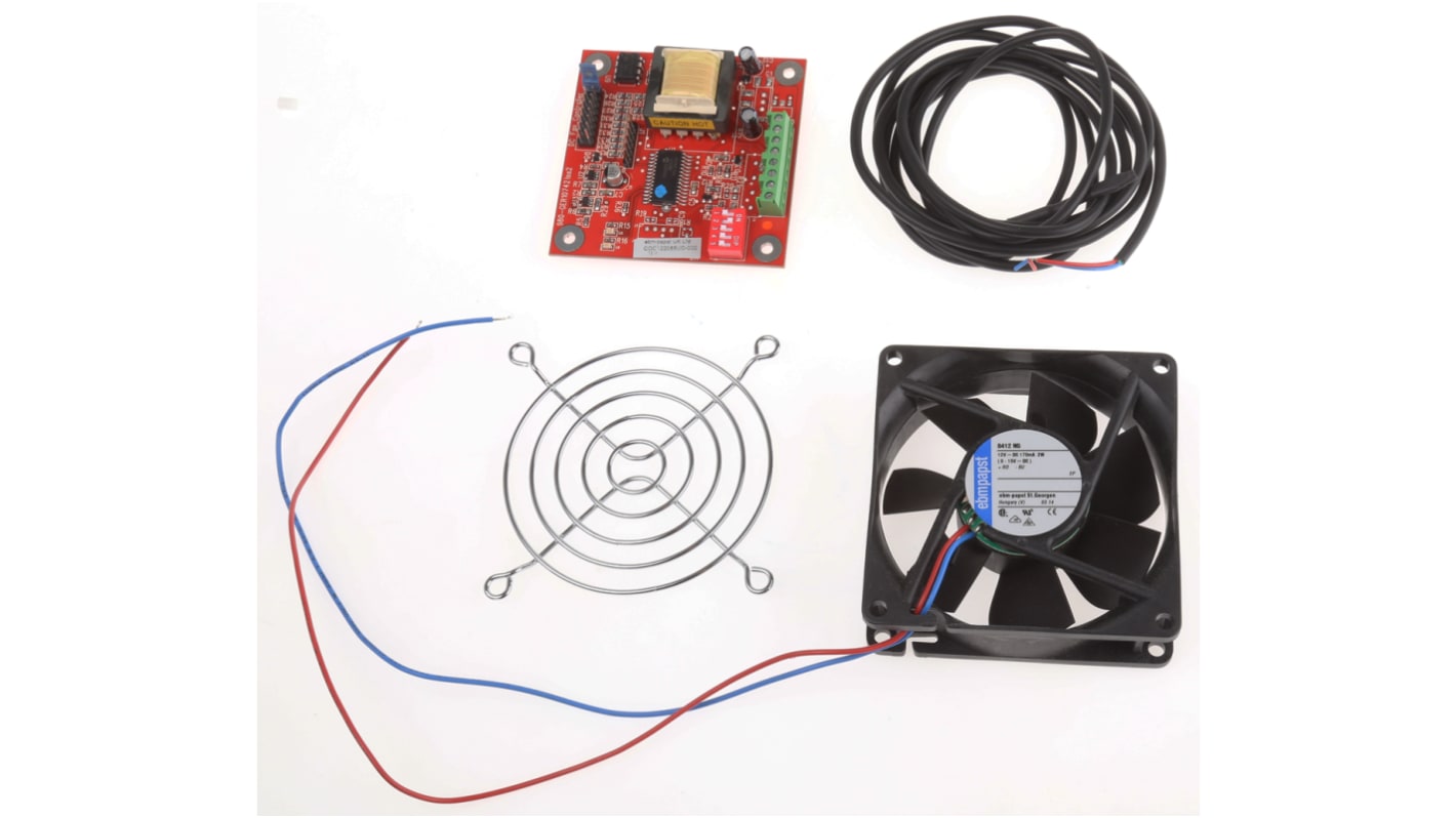 ebm-papst 8400 N Series Axial Fan Kit, 12 V dc, DC Operation, 69m³/h, 2W, 80 x 80 x 25mm