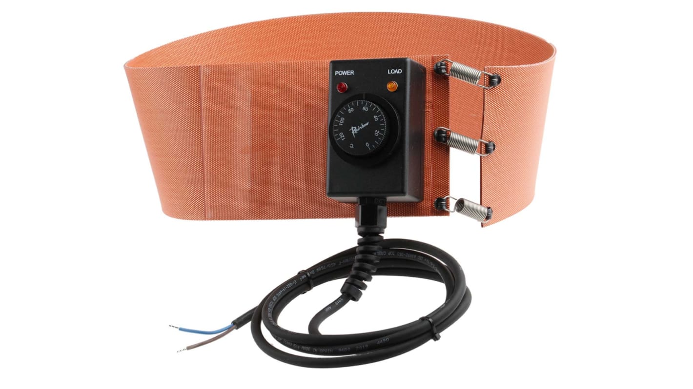 RS PRO 500W Silikone Sidetromlevarmer, 125 x 940mm, 50l