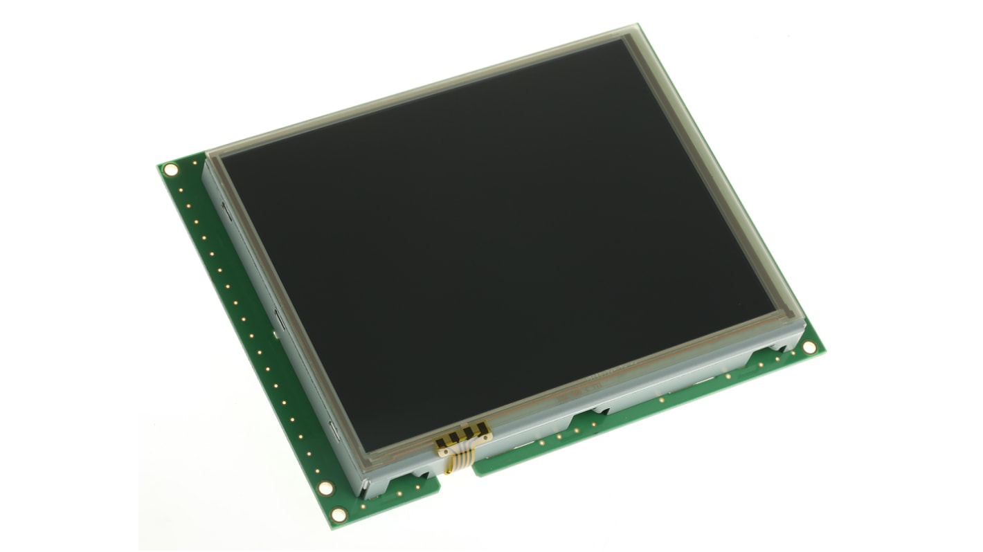 Display LCD color TFT táctil resistivo Ampire de 5.7plg, 640 x 480pixels, VGA, alim. 4,6 → 26 V, interfaz CMOS,