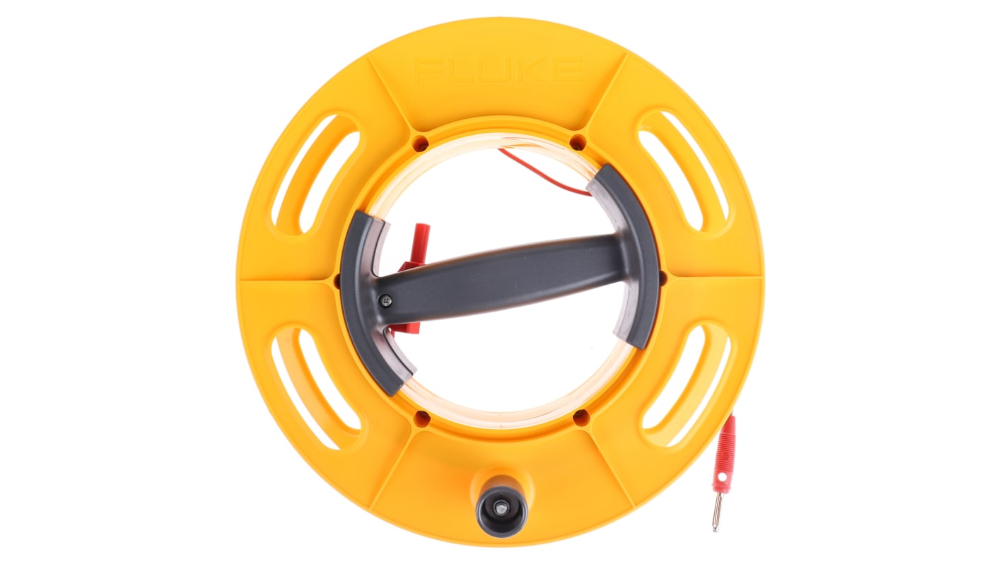 Fluke CABLE REEL 50M RD Ground Earth Cable Reel, For Use With 1623 Series, 1625 Series