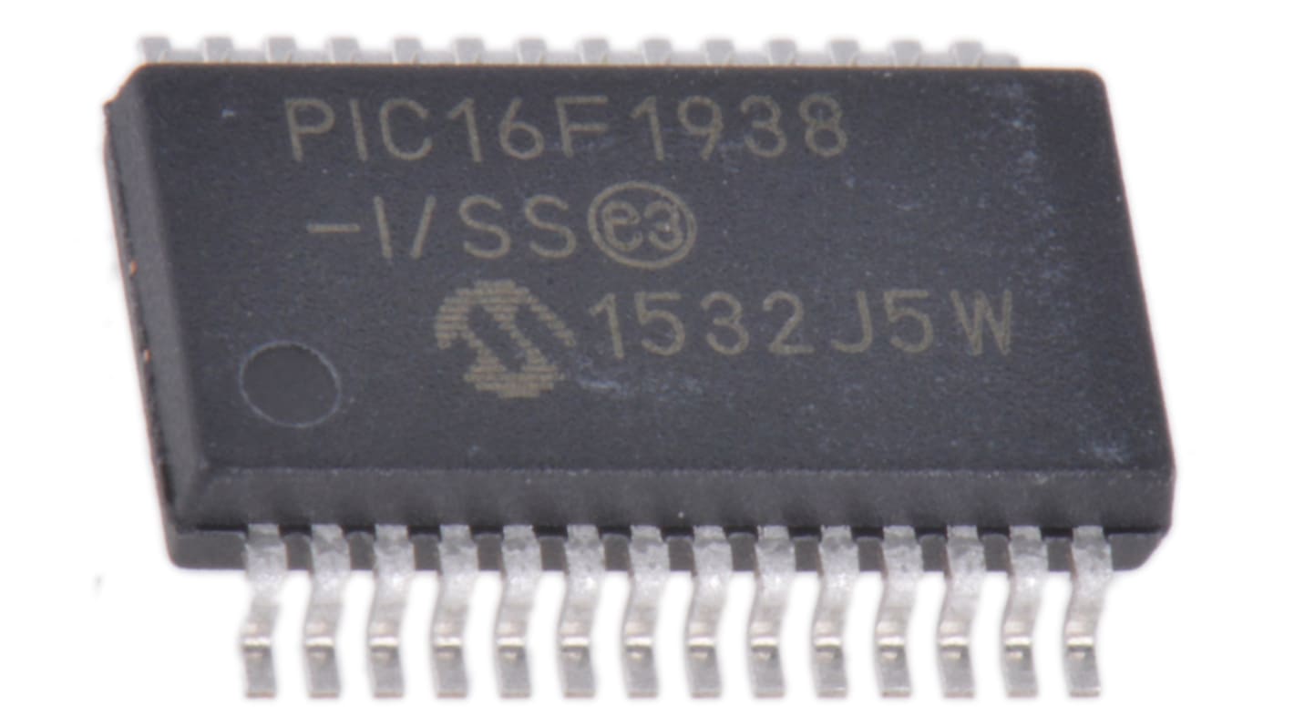 Microchip, 8bit PIC, PIC16F Microcontroller, 32MHz, 16384 words Flash, 28-Pin SSOP