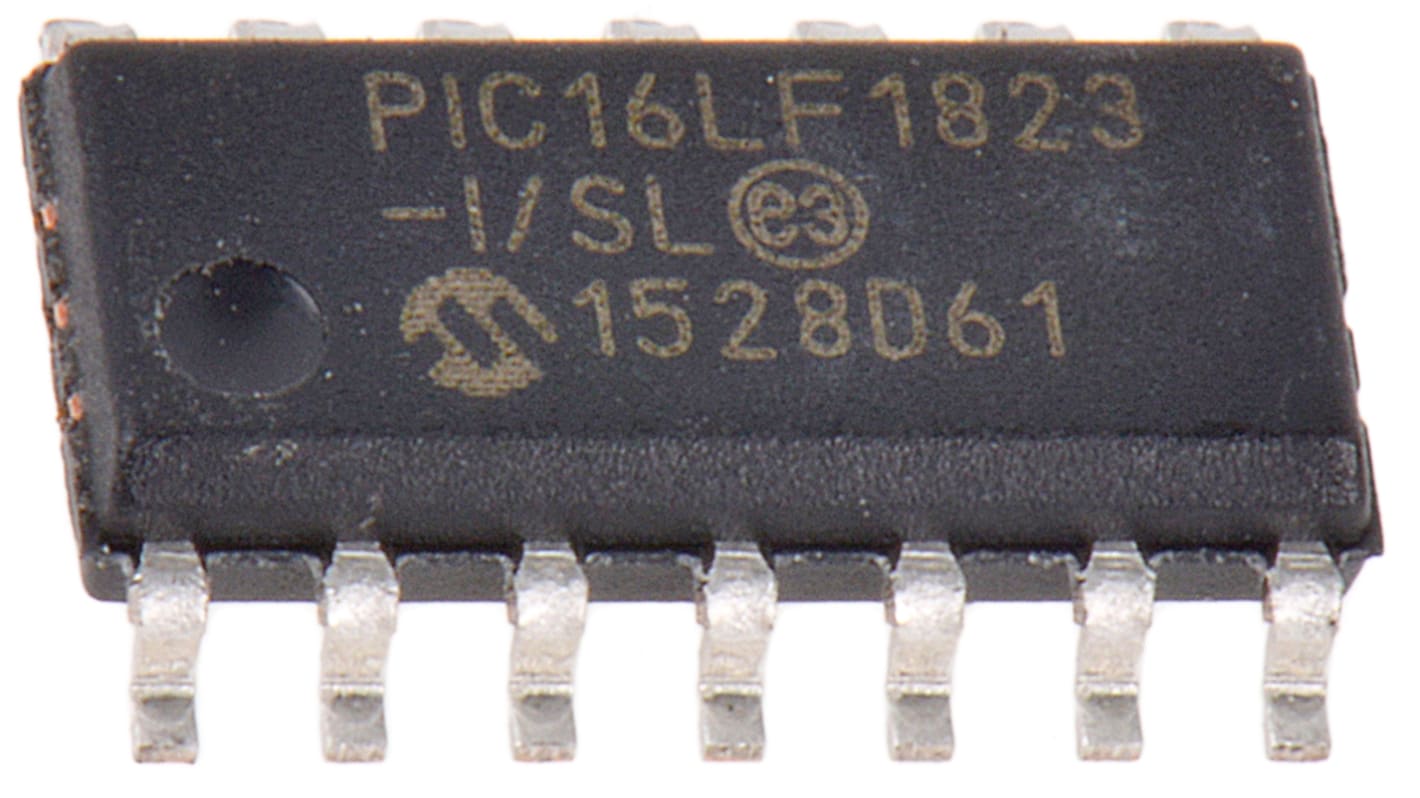 Microchip PIC16LF1823-I/SL, 8bit PIC Microcontroller, PIC16F, 32MHz, 2048 words Flash, 14-Pin SOIC